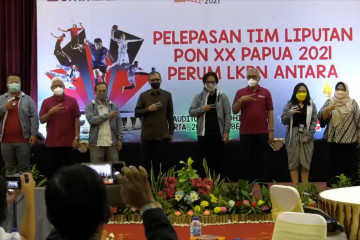 LKBN Antara melepas Tim Peliputan PON XX Papua 