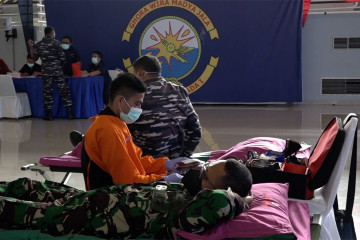Sambut HUT ke-76 TNI, Koarmada I gelar donor darah