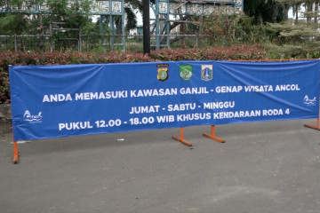 Hari ketiga ganjil-genap kawasan Ancol