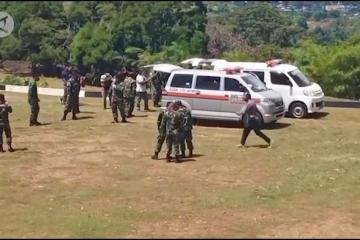 Dua jenazah korban KKB di Kiwirok dievakuasi ke Jayapura