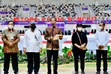 President Jokowi inaugurates seven venues for PON in Papua