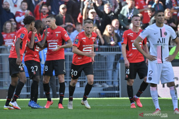PSG dipermalukan Rennes dua gol tanpa balas