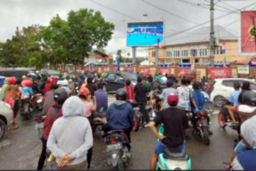 Masyarakat Timika antusias saksikan final futsal PON Papua