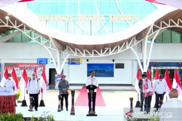 Presiden Jokowi resmikan terminal penumpang di Bandara Mopah Merauke