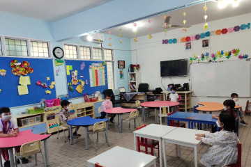 Siswa TK Sekolah Indonesia Kuala Lumpur kembali bersekolah