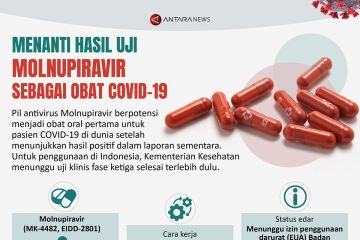 Menanti hasil uji Molnupiravir sebagai obat COVID-19