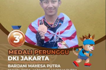 Barijani Mahesa, mahasiswa UI peraih 5 medali sepatu roda PON Papua