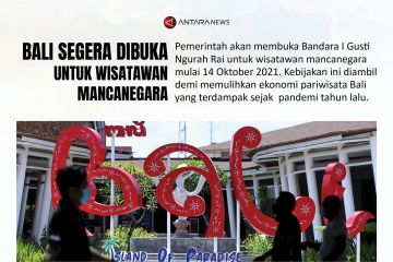 Bali segera dibuka untuk  wisatawan mancanegara