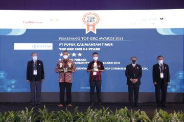Pupuk Kaltim raih tiga penghargaan TOP GRC Award 2021