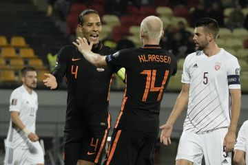 Belanda menang tipis 1-0 atas Latvia
