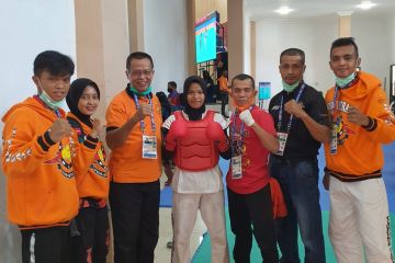 Atlet tarung derajat Sumbar Vebi lolos ke semifinal