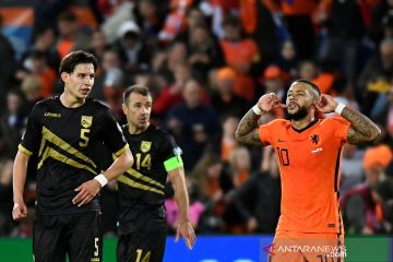 Kualifikasi Piala Dunia : Belanda pesta enam gol ke gawang Gibraltar