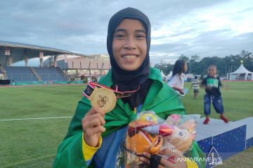 Atlet Banten Nida Nurul Hasanah menangi medali emas sapta lomba