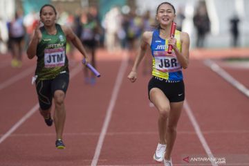 Jabar raih emas lari 4x100 meter estafet putri PON