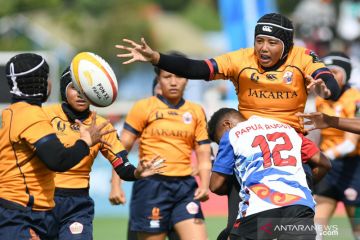 PON Papua: Tim rugby putri DKI Jakarta raih emas setelah atasi Papua