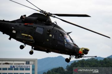 Prototipe Light Attack Helicopter terbang di area Korea Aerospace Industries