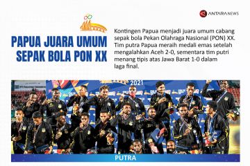 Papua juara umum sepak bola PON XX Papua