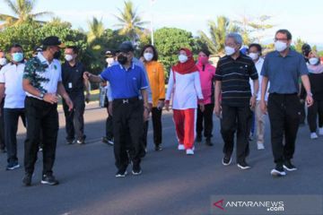 Wakil Presiden olahraga bersama Forkopimda Papua Barat