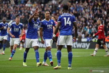 Manchester United takluk 2-4 di kandang Leicester City