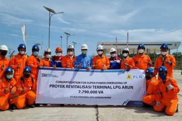 PLN pasok listrik platinum 7,79 MVA untuk terminal LPG Arun