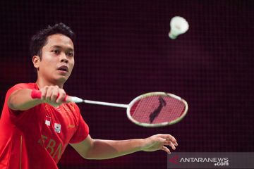 Ginting buka kemenangan Indonesia 1-0 atas China di final Piala Thomas