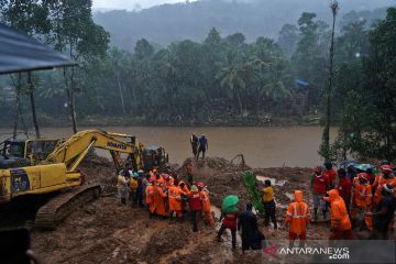 Bencana longsor di Kerala, India