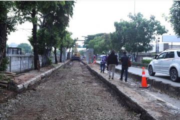 Pembangunan saluran di Jalan Ngurah Rai Klender capai 25 persen