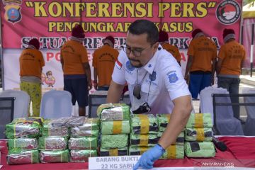 Rilis kasus narkoba jenis sabu di Medan
