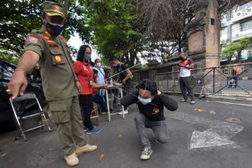 Operasi prokes pada PPKM Level 2 di Denpasar