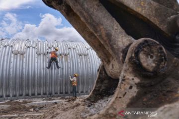 Progres pembangunan Tol Binjai-Pangkalan Brandan di Binjai