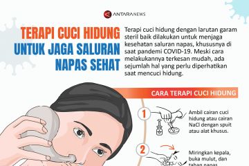 Terapi cuci hidung untuk jaga saluran napas sehat