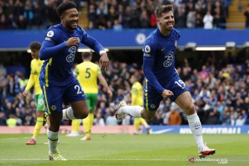 Liga Inggris: Babak pertama usai Chelsea unggul 3-0 atas Norwich