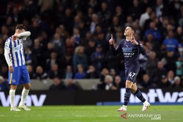 Phil Foden dua gol, Manchester City hajar Brighton 4-1