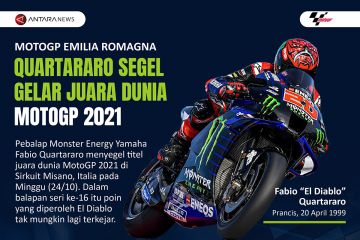 Quartararo segel gelar juara dunia MotoGP 2021