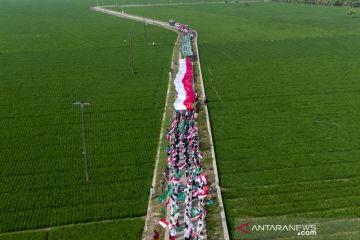 Kirab santri di Karawang