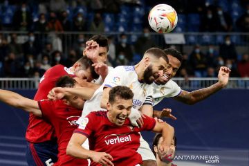 Real Madrid ditahan imbang Osasuna 0-0