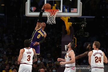 Ringkasan NBA: Lakers tundukkan Cavaliers, Pacers takluk dari Nets