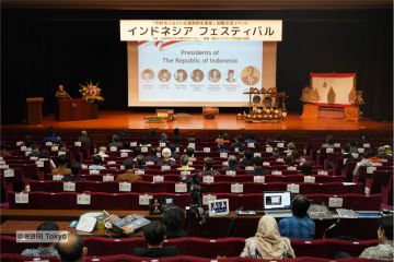 Warga Jepang di Yamanashi antusias saksikan wayang, gamelan