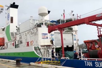 Kapal Tansuo-1 kembali dari misi ekspedisi laut di Palung Mariana