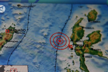 Gempa berkekuatan magnitudo 4,7 terjadi di Ternate