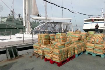 Polisi sita 5,2 ton kokain di lepas pantai Portugal