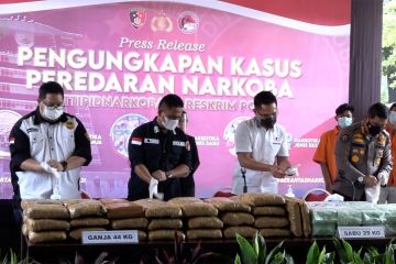 Polri ungkap peredaran narkoba di empat lokasi