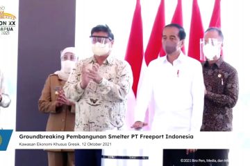 Presiden sebut smelter Freeport Gresik terbesar di dunia