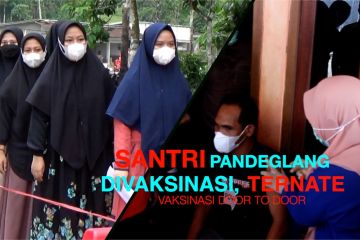 Santri Pandeglang divaksinasi, Ternate vaksinasi door to door
