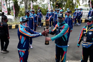 Kirab api PON tiba di Kota Jayapura