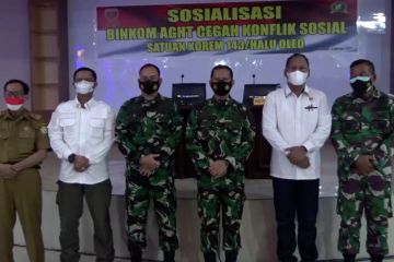 Korem 143 Haluoleo sosialisasikan Binkom AGHT pada pemuda Sultra