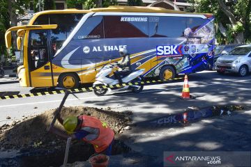 Bus khusus penonton balapan Superbike di Mandalika