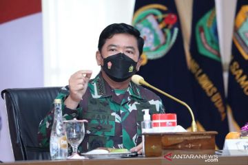 Panglima TNI sebut vaksinasi di 21 ibu kota provinsi di atas 70 persen