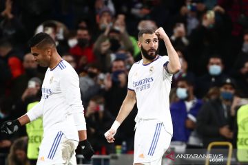 Dua gol Karim Benzema bawa Real Madrid atasi Shakhtar Donetsk 2-1