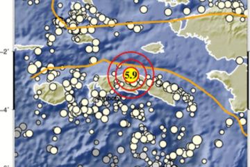 Sembilan gempa susulan terjadi pascagempa Pulau Seram, Maluku Tengah